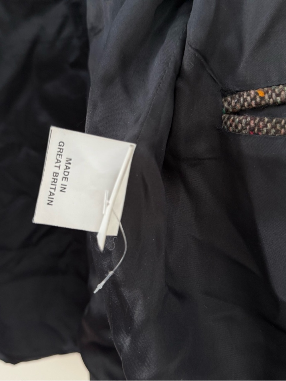Vintage Peter James Men's XL Brown Wool Cashmere Zip-Up Jacket Sweater Luxury - Picture 9 of 16